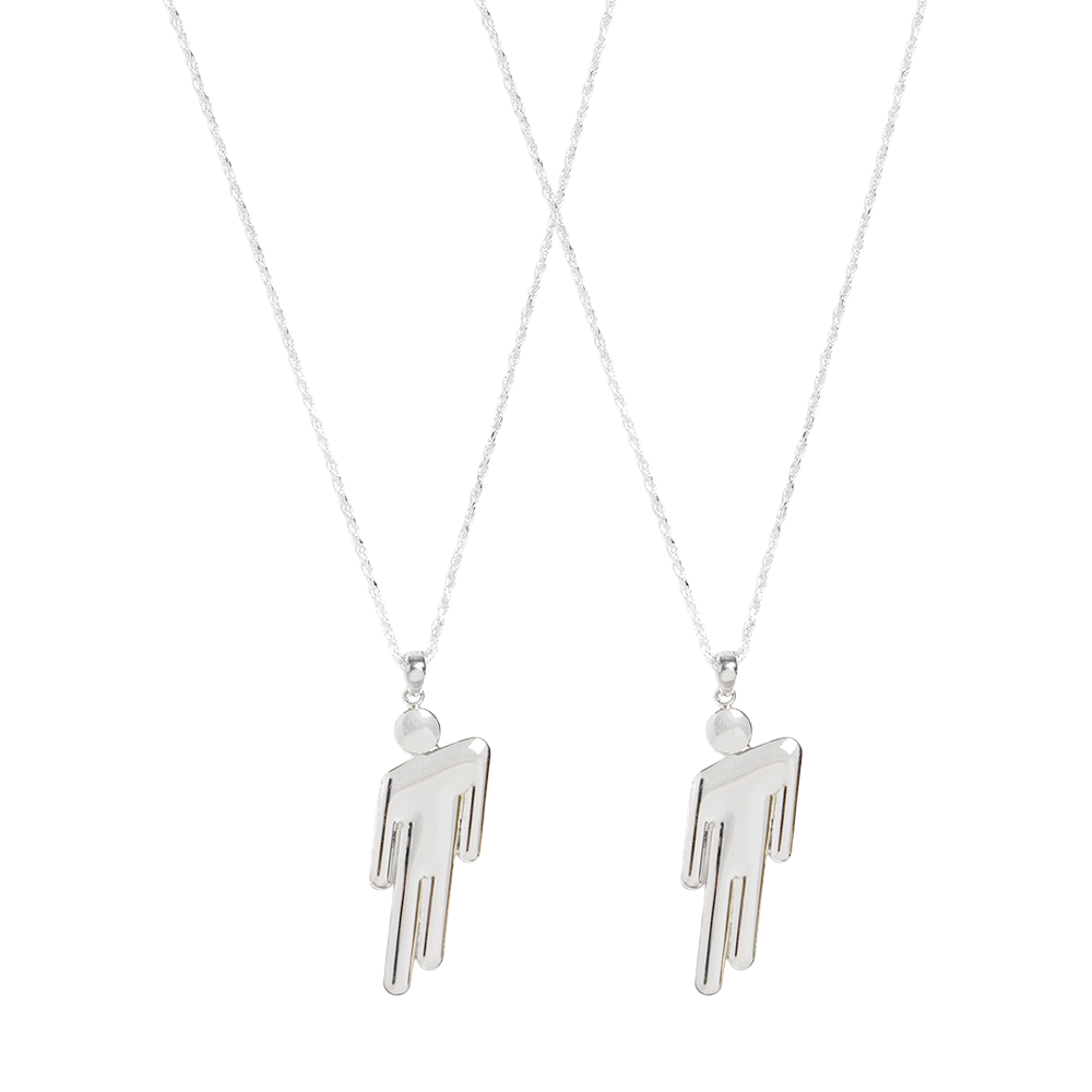 BLOHSH SILVER FRIENDSHIP NECKLACE 2 PACK - Image 3