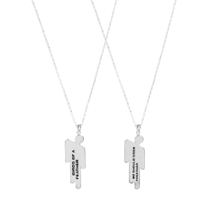 BLOHSH SILVER FRIENDSHIP NECKLACE 2 PACK