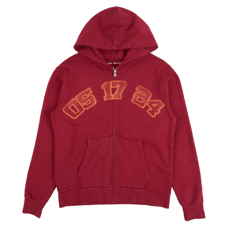 Encore Red Zip Hoodie - Image 2