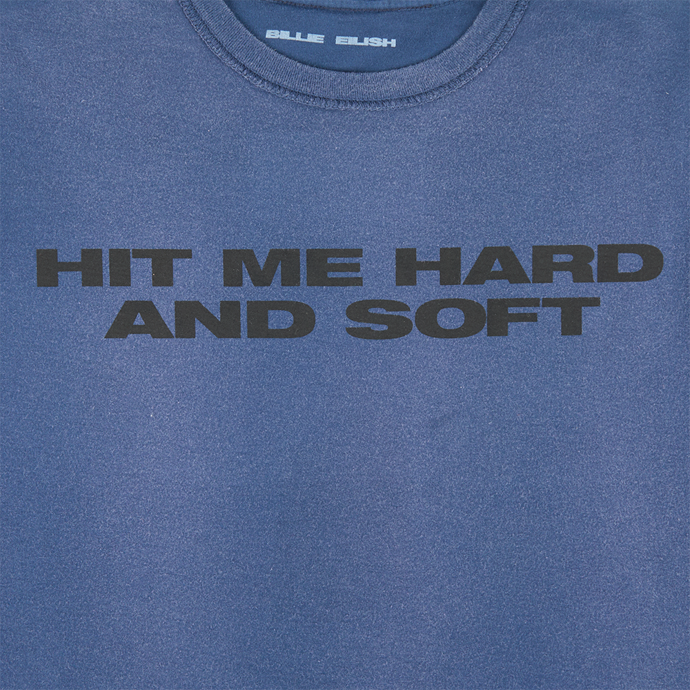 Billie x Iris Alonzo Hit Me Hard And Soft Upcycled Blue Tee - Image 2