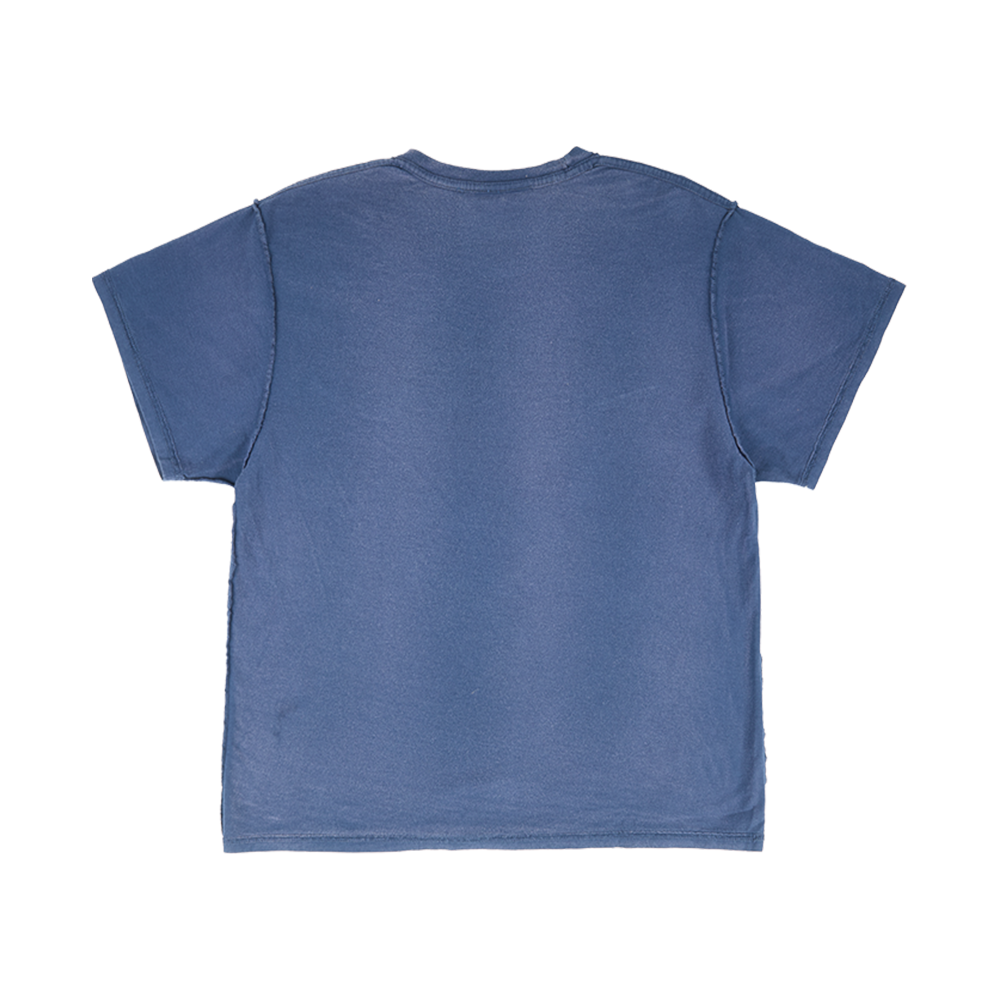 Billie x Iris Alonzo Hit Me Hard And Soft Upcycled Blue Tee - Image 3
