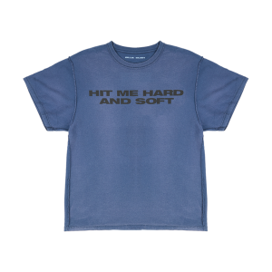 Billie x Iris Alonzo Hit Me Hard And Soft Upcycled Blue Tee