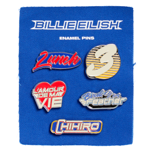 HIT ME HARD AND SOFT Tracklist Pin Set