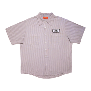 SUAY x Billie Upcycled Striped Mechanic Shirt
